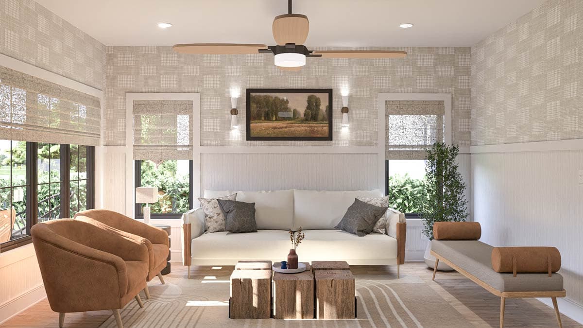 Plan 623420DJ: 3-Bed Country Farmhouse Plan Perfect for a Narrow Lot - 1483 Sq Ft - Image #5 - Country, Farmhouse, Traditional