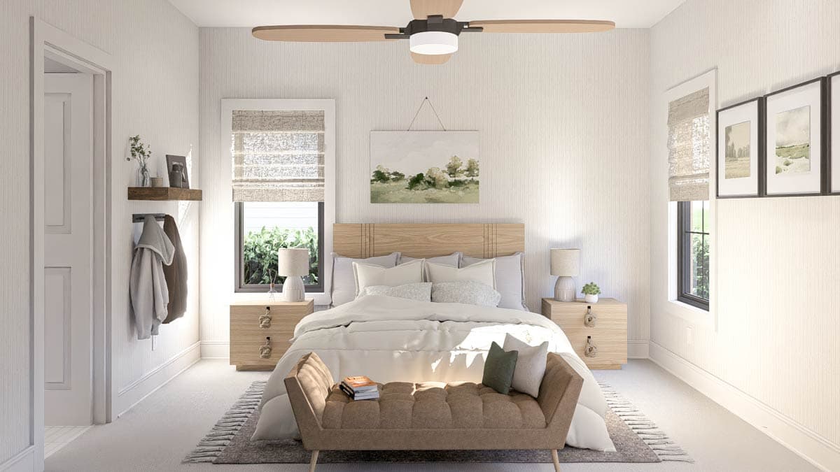 Plan 623420DJ: 3-Bed Country Farmhouse Plan Perfect for a Narrow Lot - 1483 Sq Ft - Image #7 - Country, Farmhouse, Traditional