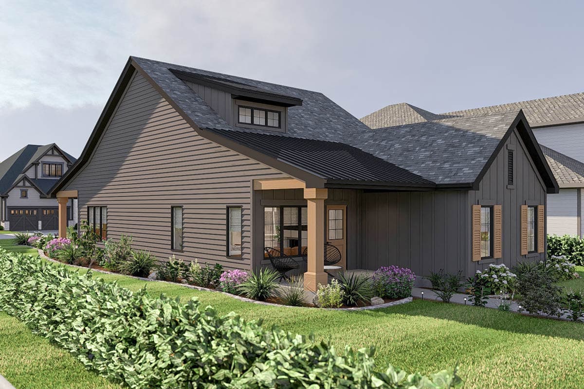 Plan 623420DJ: 3-Bed Country Farmhouse Plan Perfect for a Narrow Lot - 1483 Sq Ft - Image #11 - Country, Farmhouse, Traditional