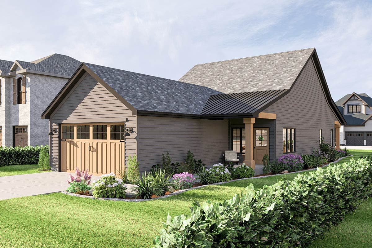 Plan 623420DJ: 3-Bed Country Farmhouse Plan Perfect for a Narrow Lot - 1483 Sq Ft - Image #12 - Country, Farmhouse, Traditional