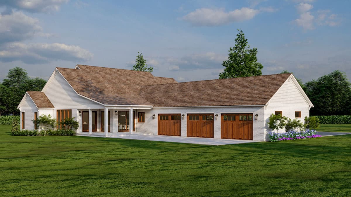 Plan 70893MK: One-Story Modern Farmhouse with Two Master Suites - 3067 Sq Ft - Image #8 - Modern Farmhouse, Traditional