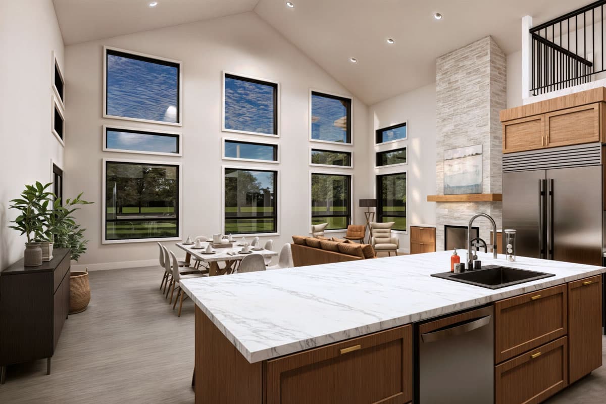 Plan 600001PDZ: 4-Bed Country Barndominium Plan with Wrap Around Porch - 3211 Sq Ft - Image #8 - Country, Modern Farmhouse, Ranch