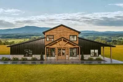 3-Bed Barndominium House Plan with Second Story Loft - 2539 Sq Ft