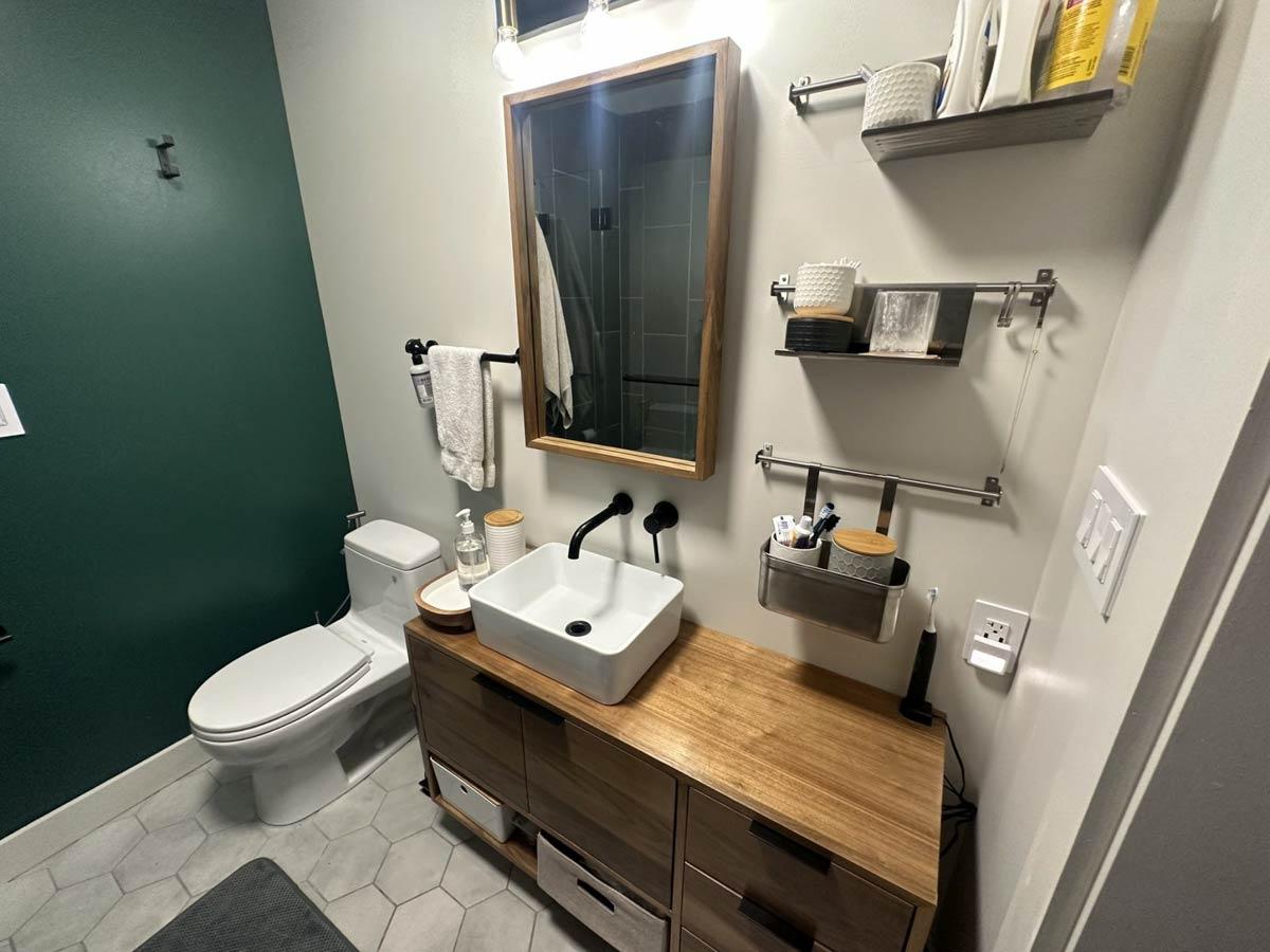 Plan 680423VR: 1-Bed Mountain Cabin House Plan with Loft Above - 823 Sq Ft - Image #15 - Cabin, Mountain, Rustic, Vacation