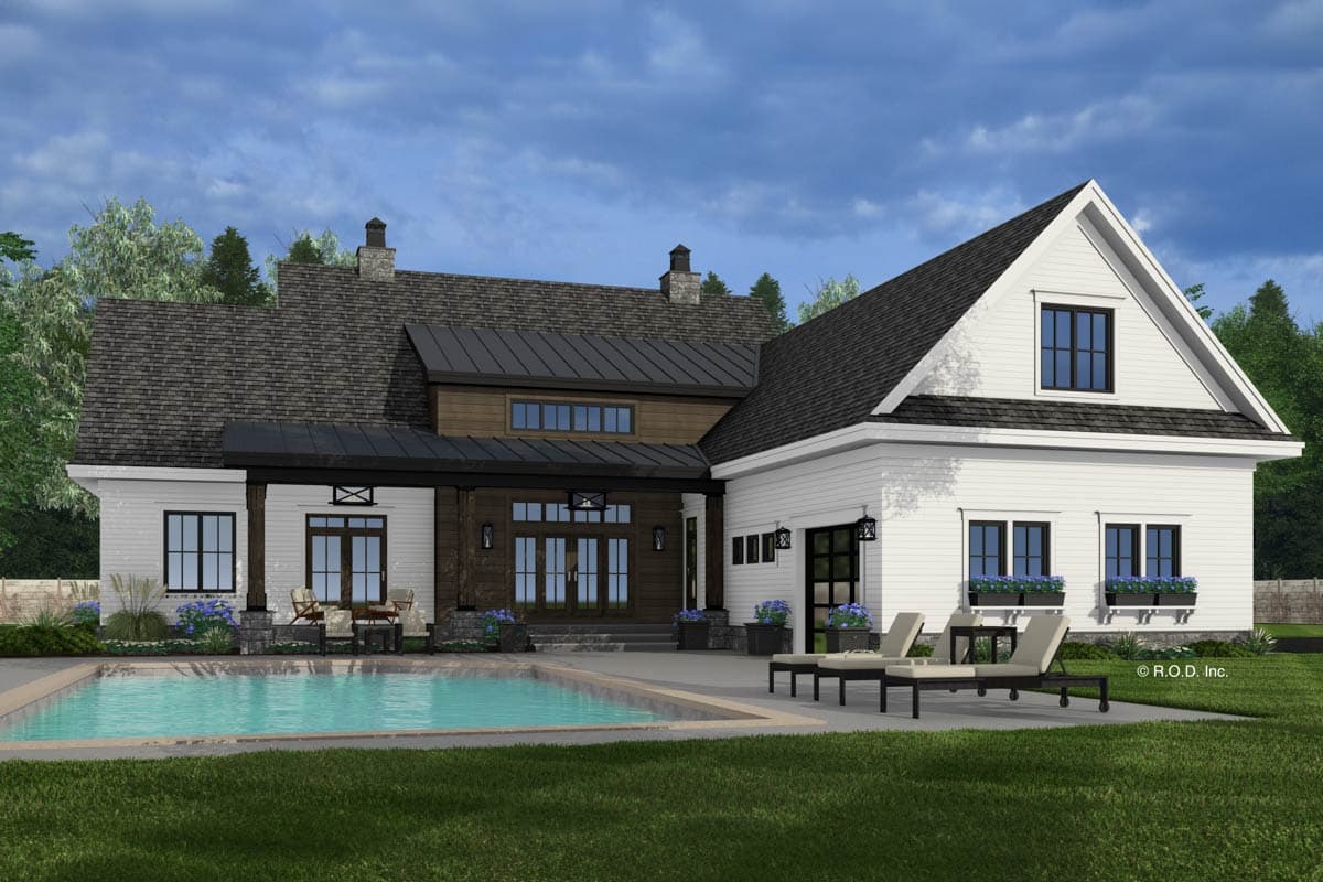 Plan 14796RK: Two-Story Modern Farmhouse Plan with Two Story Great Room and Loft - 3536 Sq Ft - Image #8 - Country, Farmhouse, Modern Farmhouse, New American
