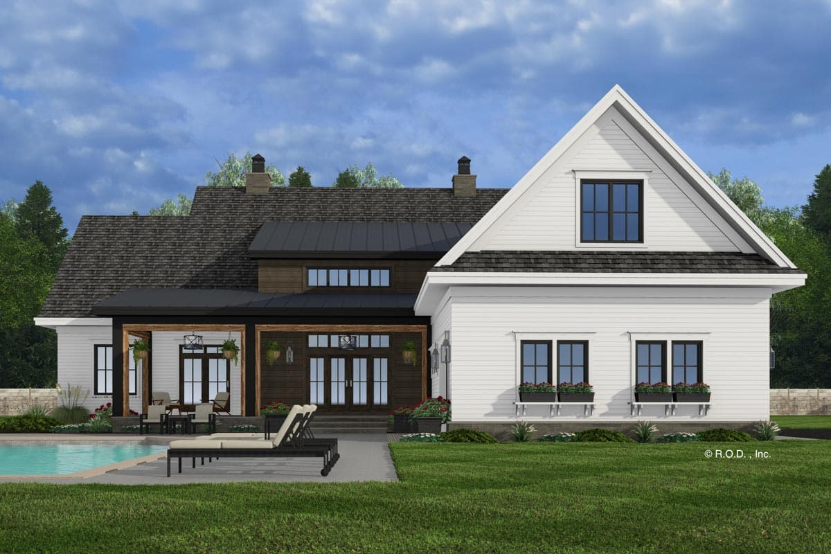 Plan 14798RK: Modern Farmhouse with 5 Bedrooms and a Future Bonus Room - 3574 Sq Ft - Image #4 - Modern Farmhouse, New American
