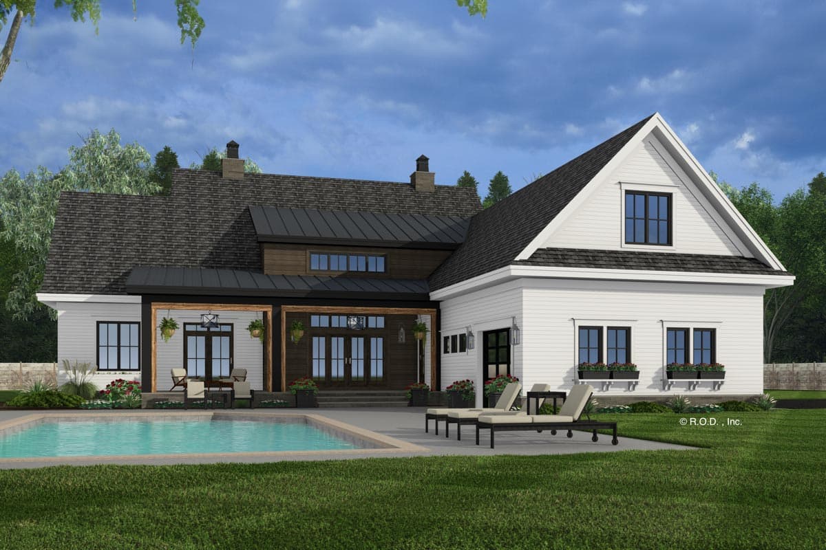 Plan 14798RK: Modern Farmhouse with 5 Bedrooms and a Future Bonus Room - 3574 Sq Ft - Image #5 - Modern Farmhouse, New American