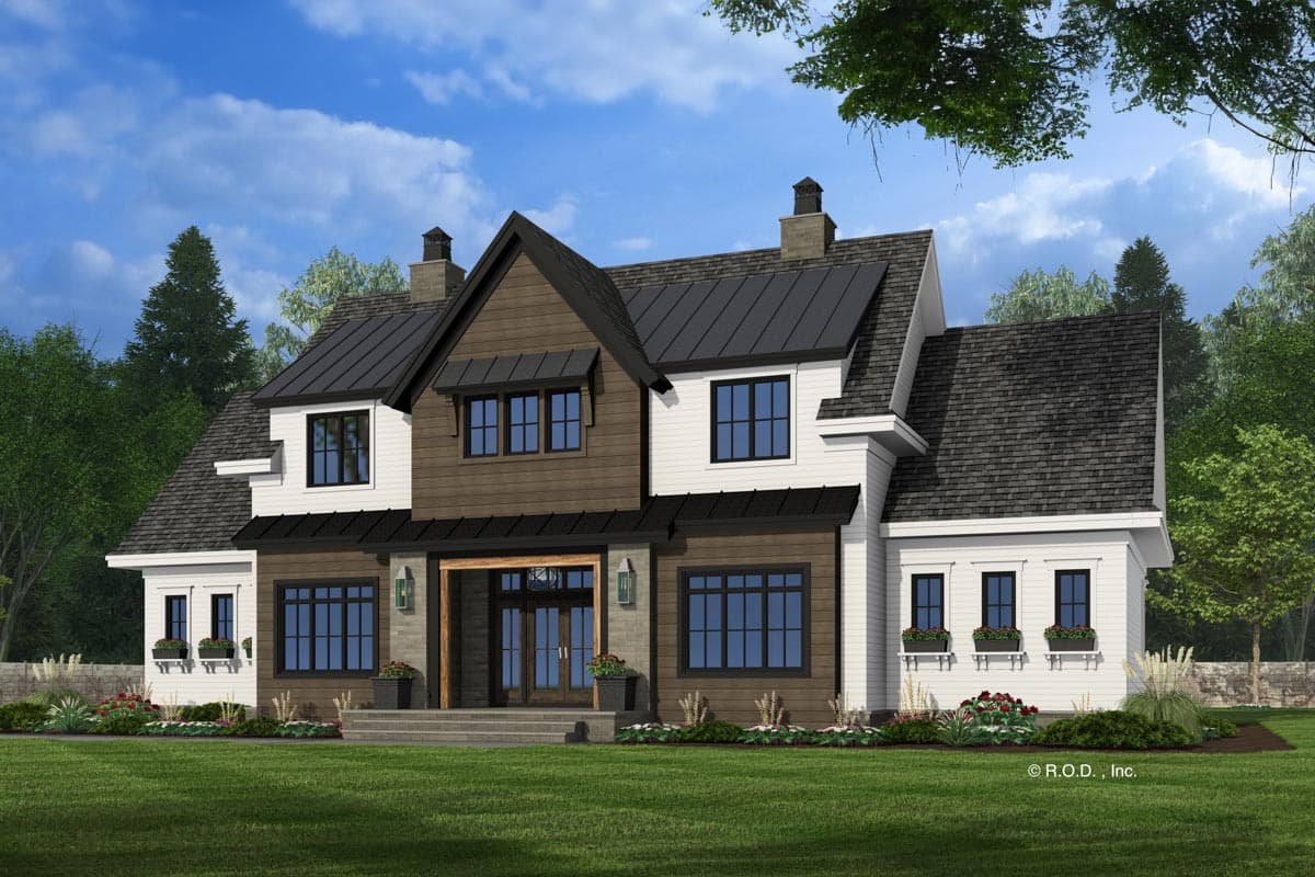 Plan 14798RK: Modern Farmhouse with 5 Bedrooms and a Future Bonus Room - 3574 Sq Ft - Image #7 - Modern Farmhouse, New American