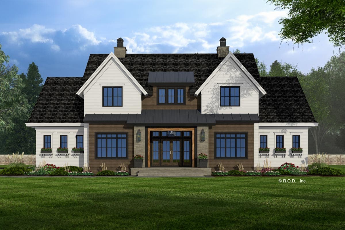 Plan 14799RK: 5-Bed Modern Farmhouse Plan with Master on Main Level - 3520 Sq Ft - Image #7 - Country, Modern Farmhouse, New American