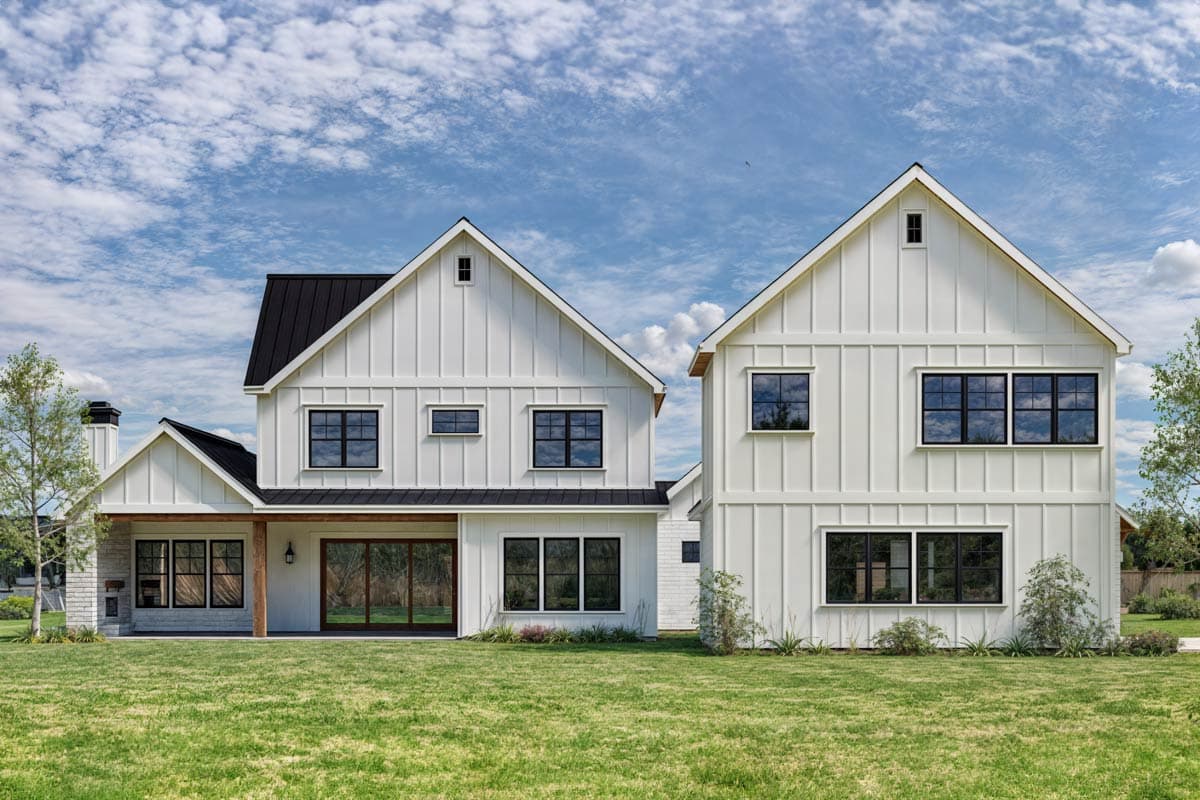 Plan 307717RAD: Two-Story New American House Plan with ADU Apartment Above Detached Garage - 4686 Sq Ft - Image #6 - Country, Modern Farmhouse, New American