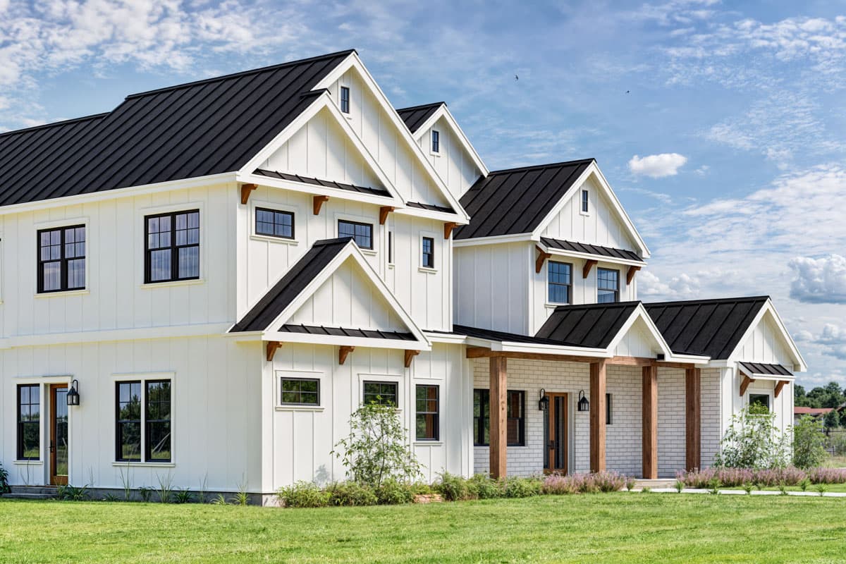 Plan 307718RAD: 5-Bed New American House Plan with Home Office - 3821 Sq Ft - Image #4 - Modern Farmhouse, New American