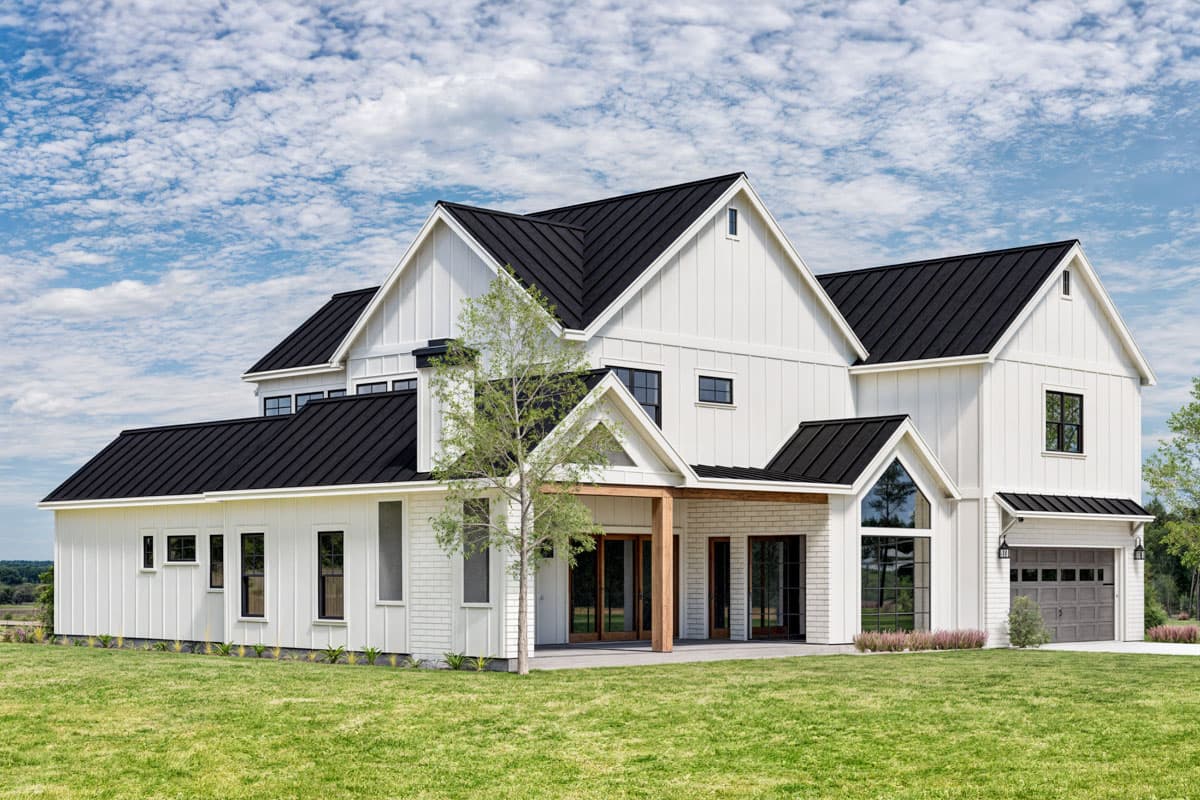 Plan 307718RAD: 5-Bed New American House Plan with Home Office - 3821 Sq Ft - Image #5 - Modern Farmhouse, New American