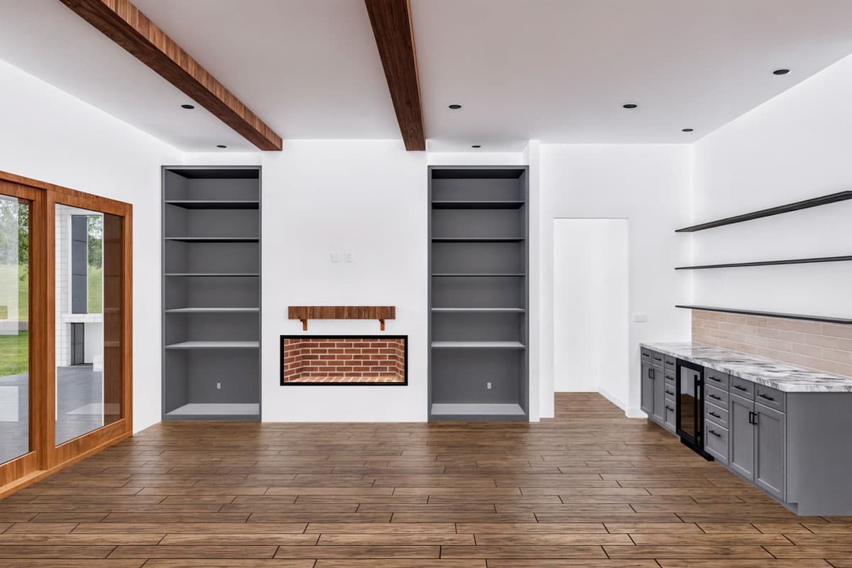 Plan 307718RAD: 5-Bed New American House Plan with Home Office - 3821 Sq Ft - Image #8 - Modern Farmhouse, New American