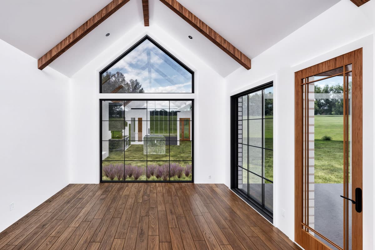 Plan 307718RAD: 5-Bed New American House Plan with Home Office - 3821 Sq Ft - Image #9 - Modern Farmhouse, New American