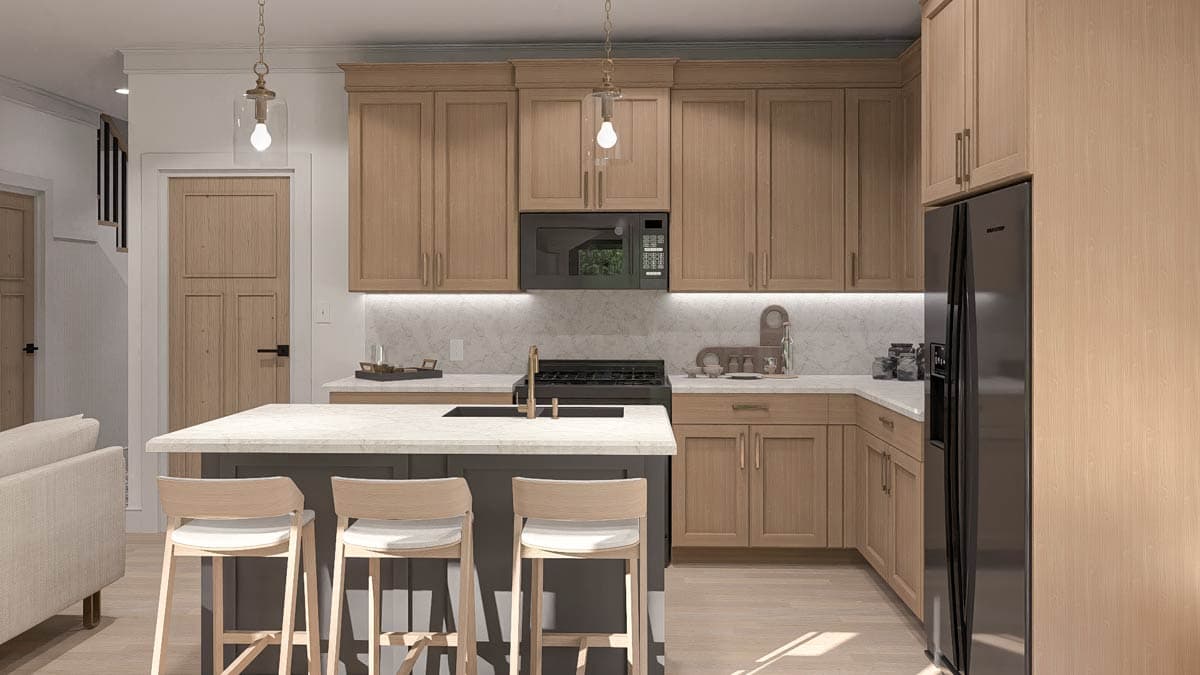 Plan 623424DJ: Two-Story Modern Farmhouse Duplex with 3 Bedrooms Each - 2990 Sq Ft - Image #7 - Country, Farmhouse, Modern Farmhouse