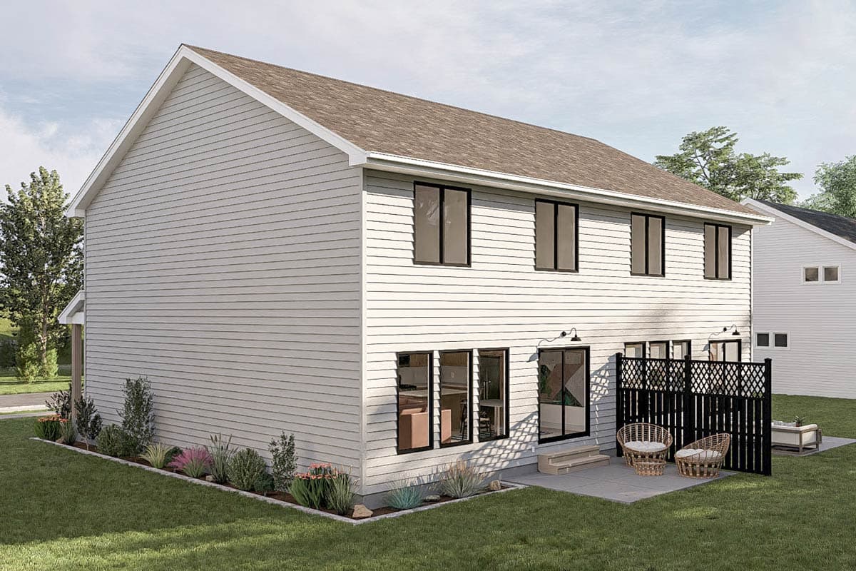 Plan 623424DJ: Two-Story Modern Farmhouse Duplex with 3 Bedrooms Each - 2990 Sq Ft - Image #13 - Country, Farmhouse, Modern Farmhouse