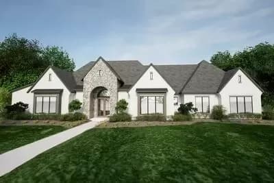 3-Bed Traditional House Plan with Oversized Master Walk-In Closet - 3021 Sq Ft