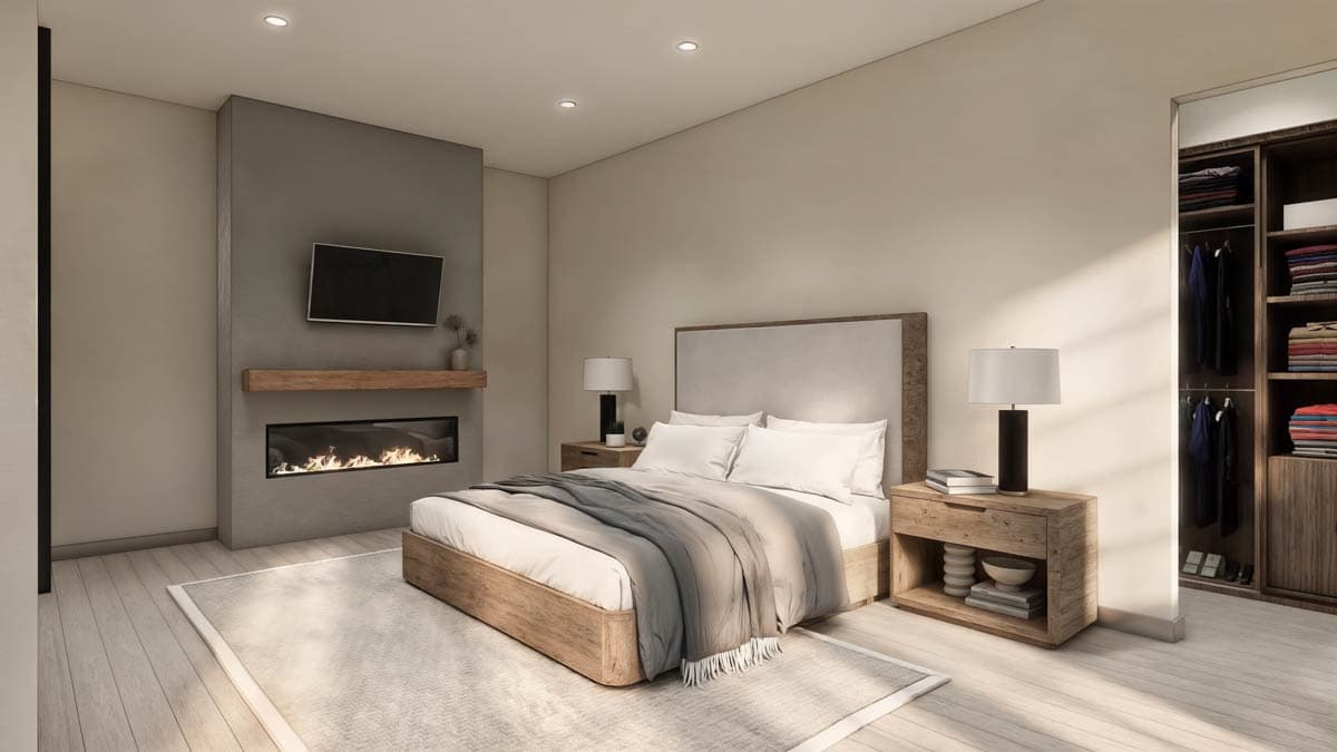 Plan 330023WLE: 3 or 4 Bed New American Ranch House Plan with Flex Guest Suite - 2933 Sq Ft - Image #9 - Country, Hill Country, Mid Century Modern, Modern Farmhouse, New American, Ranch