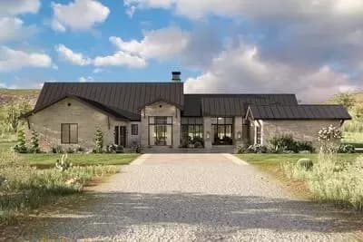 One-Story Texas Hill Country House Plan with Large Outdoor Living Spaces - 3283 Sq Ft