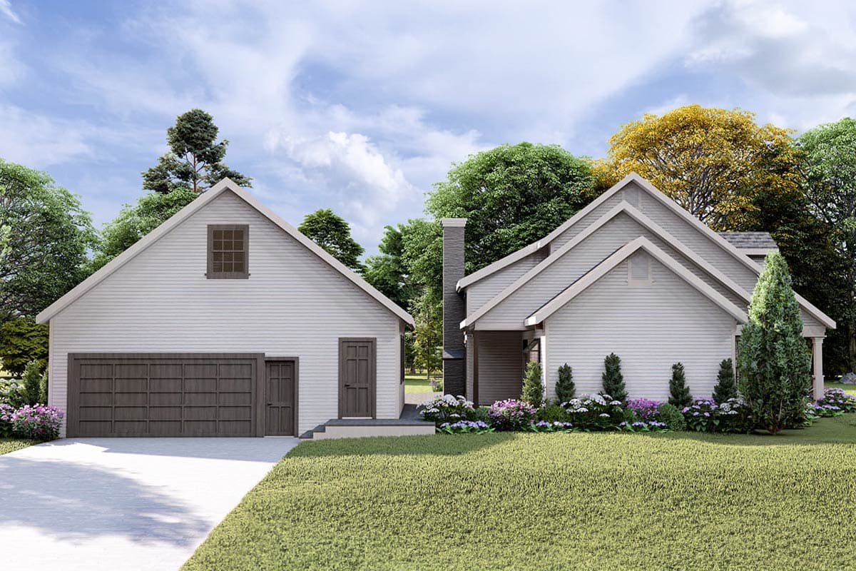 Plan 72437DA: Two-Story Country Farmhouse Plan Detached Home Office and Garage - 2224 Sq Ft - Image #6 - Cape Cod, Cottage, Country, Farmhouse, Modern Farmhouse, Traditional