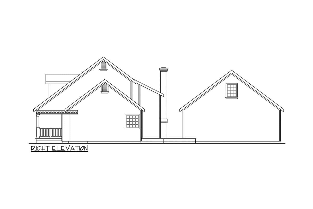 Plan 72437DA: Two-Story Country Farmhouse Plan Detached Home Office and Garage - 2224 Sq Ft - Image #10 - Cape Cod, Cottage, Country, Farmhouse, Modern Farmhouse, Traditional