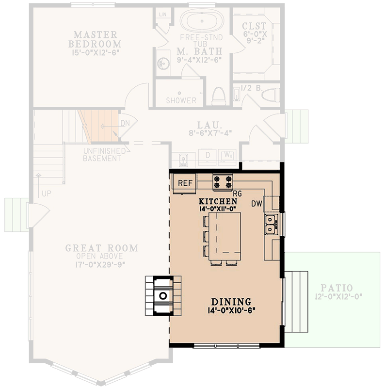 Plan 70894MK: 3-Bed Mountain A-Frame House Plan with Two Story Great Room - 2321 Sq Ft - Floor Plan - Optional Kitchen Layout - A-Frame, Cabin, Country, Mountain, Rustic, Vacation