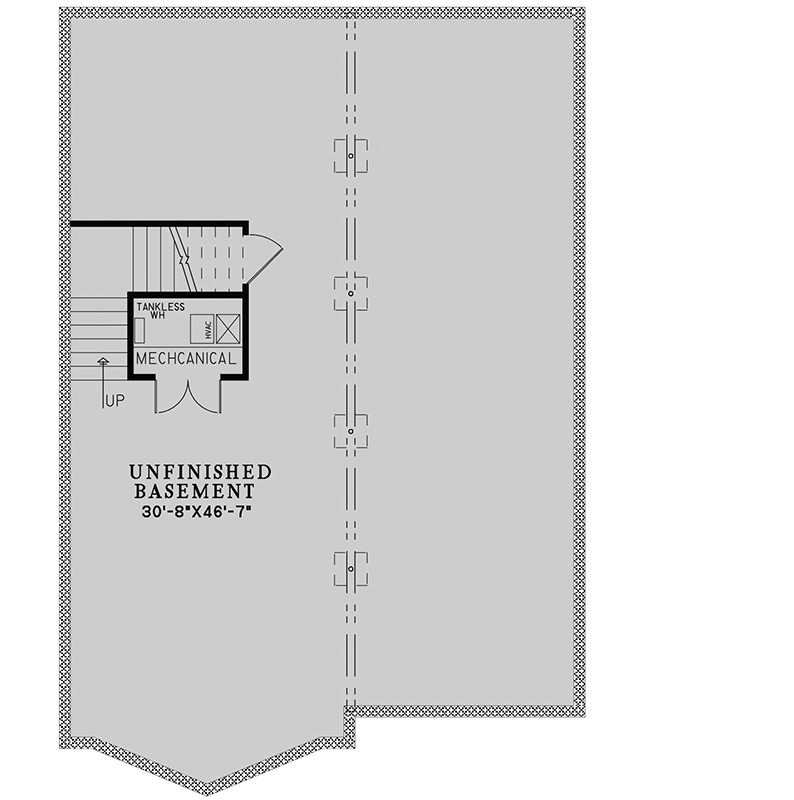 Plan 70894MK: 3-Bed Mountain A-Frame House Plan with Two Story Great Room - 2321 Sq Ft - Floor Plan - Unfinished Basement - A-Frame, Cabin, Country, Mountain, Rustic, Vacation