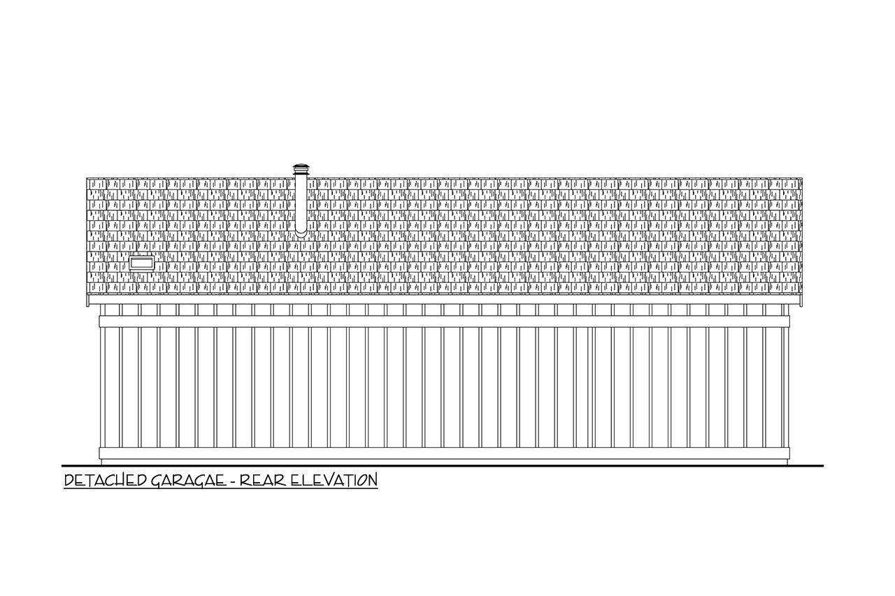Plan 72438DA: Two Story Contemporary House Plan with Detached 3-Car Garage - 1199 Sq Ft - Image #12 - Contemporary, Cottage, Modern, Vacation