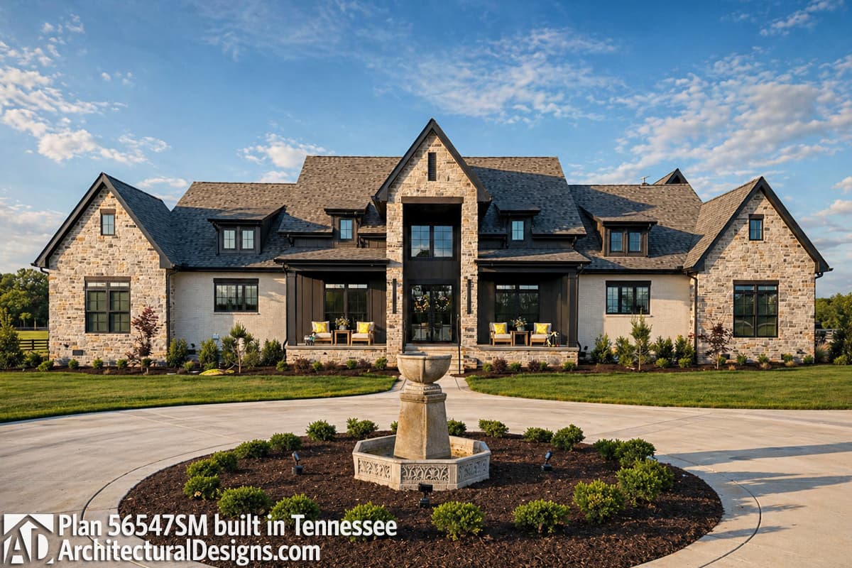 build gallery item - Modern Farmhouse Plan 56547SM Comes to Life in Tennessee