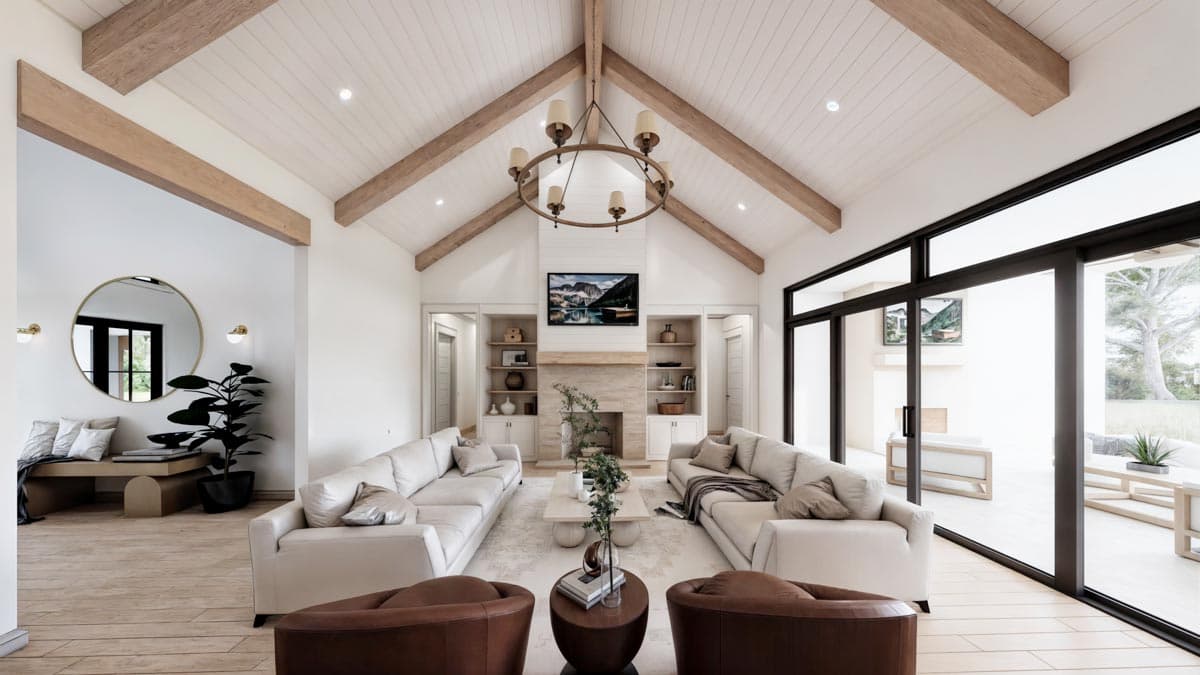 Plan 56547SM: 4-Bed Modern Farmhouse Plan with Outdoor Kitchen and Fireplace - 3877 Sq Ft - Image #11 - Craftsman, Modern Farmhouse, New American, Transitional