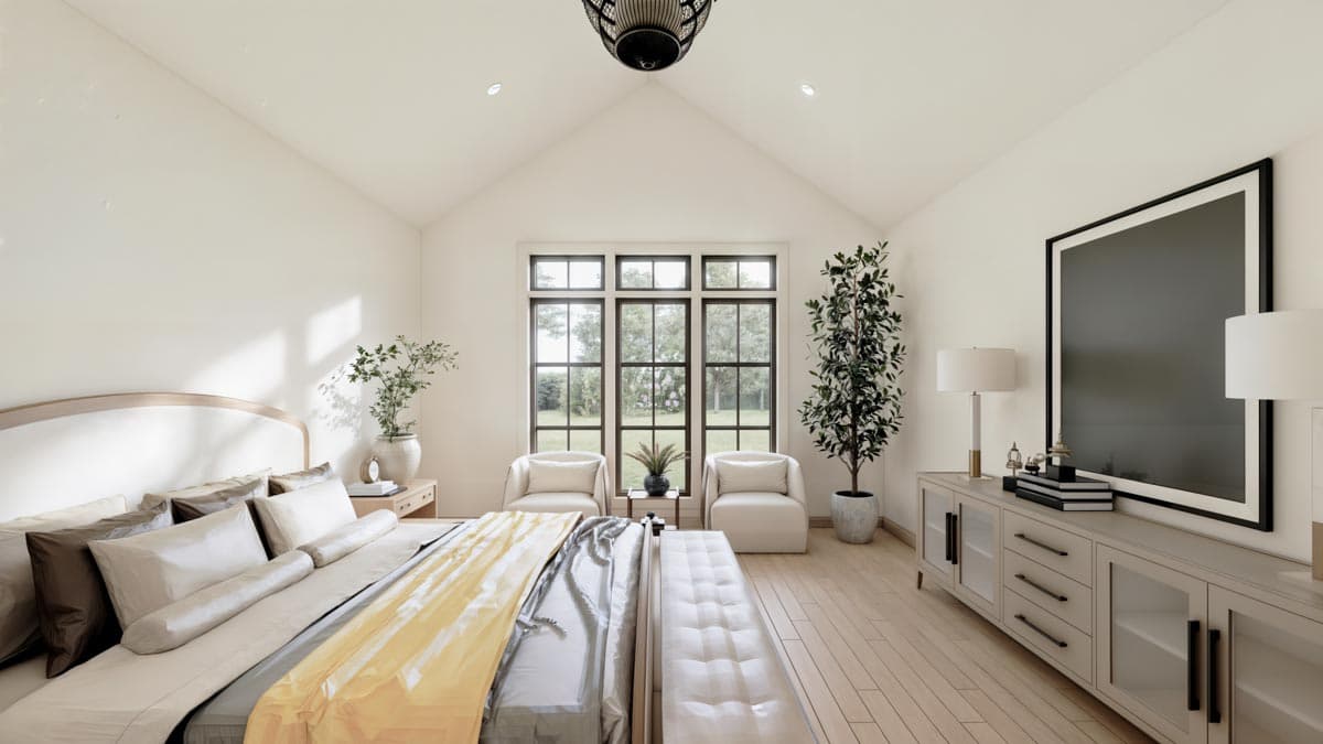 Plan 56547SM: 4-Bed Modern Farmhouse Plan with Outdoor Kitchen and Fireplace - 3877 Sq Ft - Image #13 - Craftsman, Modern Farmhouse, New American, Transitional