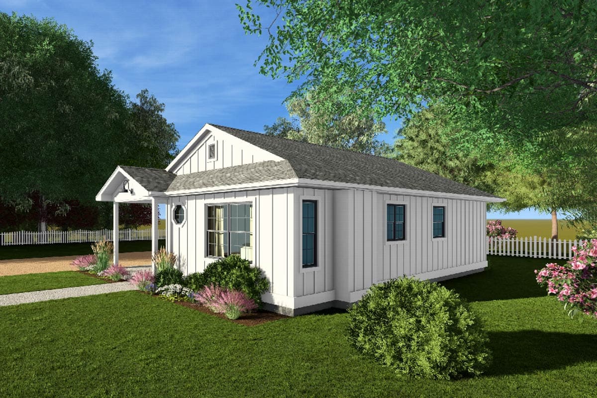 Plan 67827MG: 2-Bed Country House Plan with Great Room and Fireplace ...