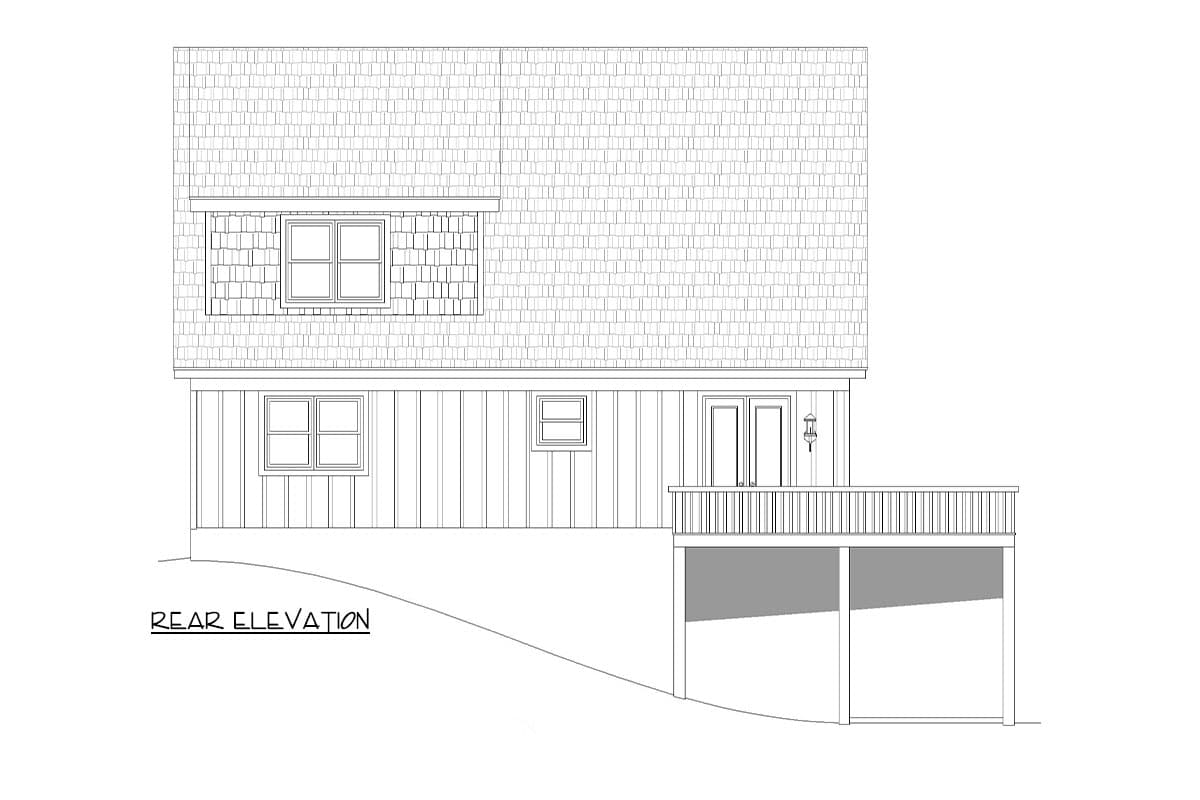 Plan 680425VR: 3-Bed Mountain Craftsman with Two-Story Great Room - 1991 Sq Ft - Image #4 - Craftsman, Mountain