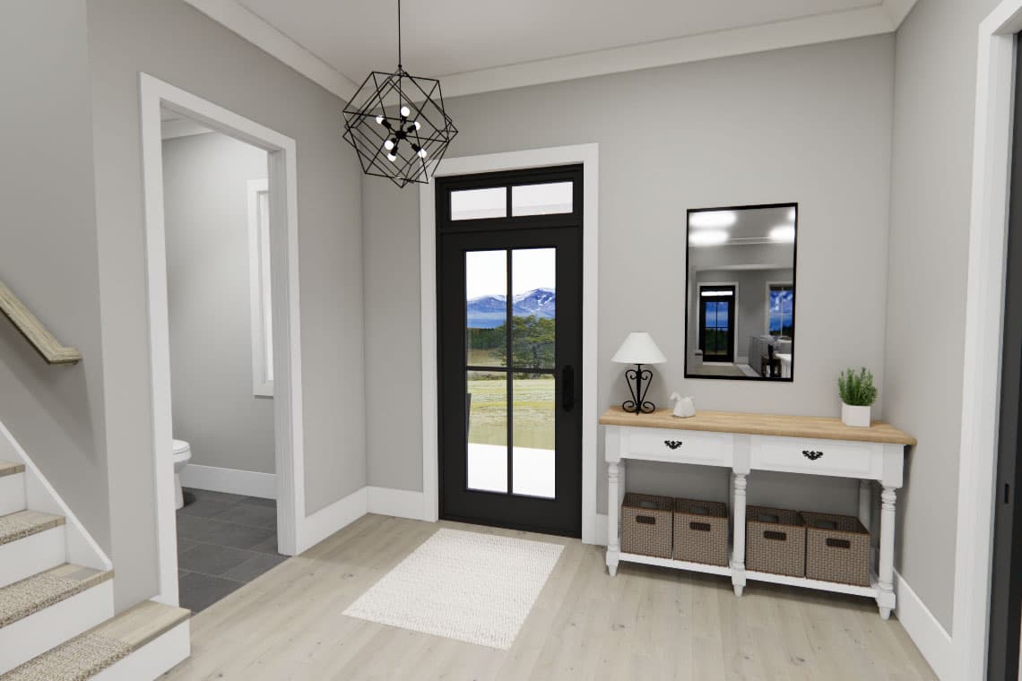 Plan 14800RK: Two-Story Country Farmhouse Plan with Loft Upstairs - 2403 Sq Ft - Image #5 - Country, Farmhouse, Modern Farmhouse, Traditional