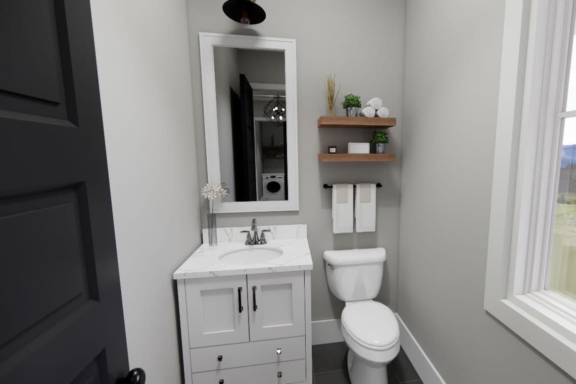 Plan 14800RK: Two-Story Country Farmhouse Plan with Loft Upstairs - 2403 Sq Ft - Image #6 - Country, Farmhouse, Modern Farmhouse, Traditional