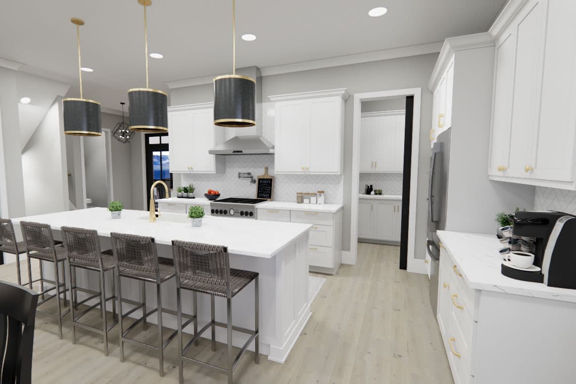 Plan 14800RK: Two-Story Country Farmhouse Plan with Loft Upstairs - 2403 Sq Ft - Image #11 - Country, Farmhouse, Modern Farmhouse, Traditional