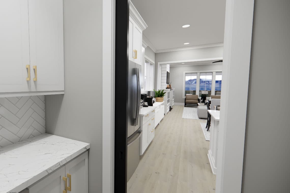 Plan 14800RK: Two-Story Country Farmhouse Plan with Loft Upstairs - 2403 Sq Ft - Image #14 - Country, Farmhouse, Modern Farmhouse, Traditional