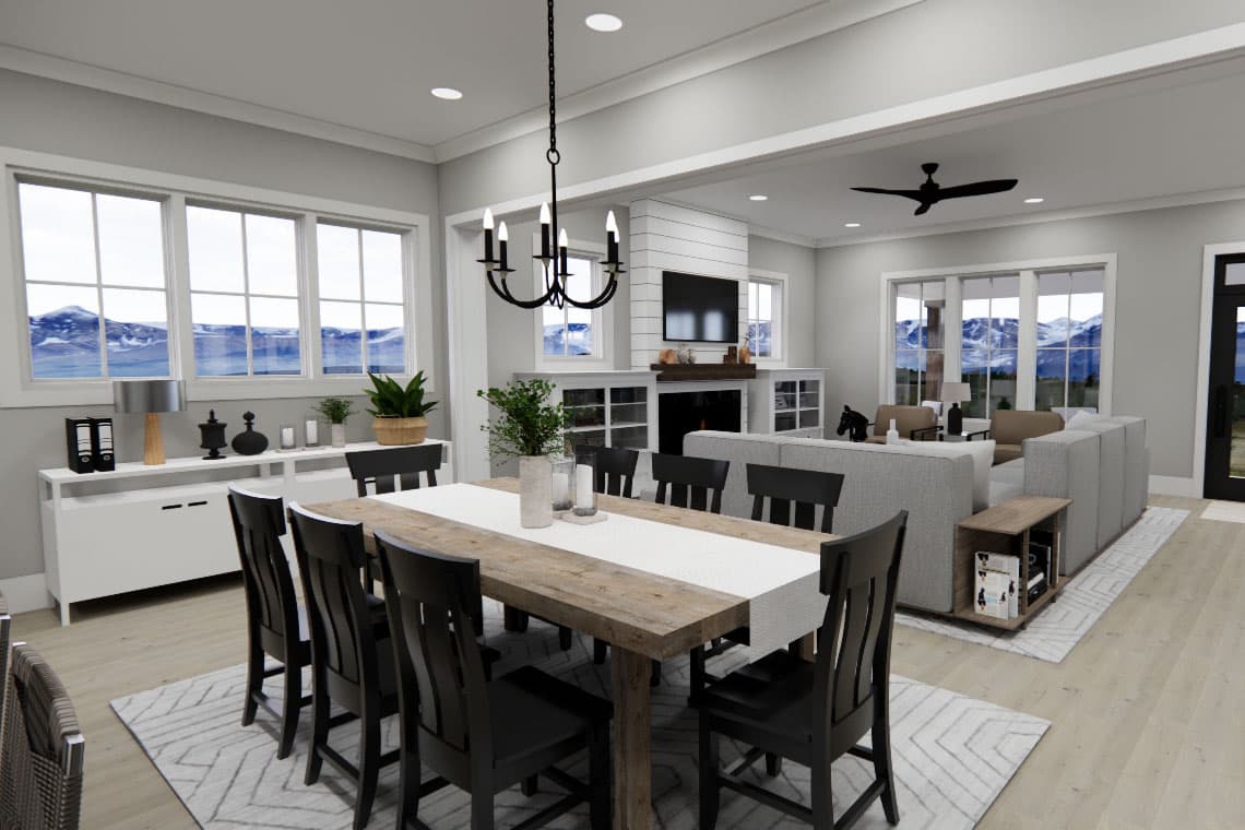 Plan 14800RK: Two-Story Country Farmhouse Plan with Loft Upstairs - 2403 Sq Ft - Image #15 - Country, Farmhouse, Modern Farmhouse, Traditional