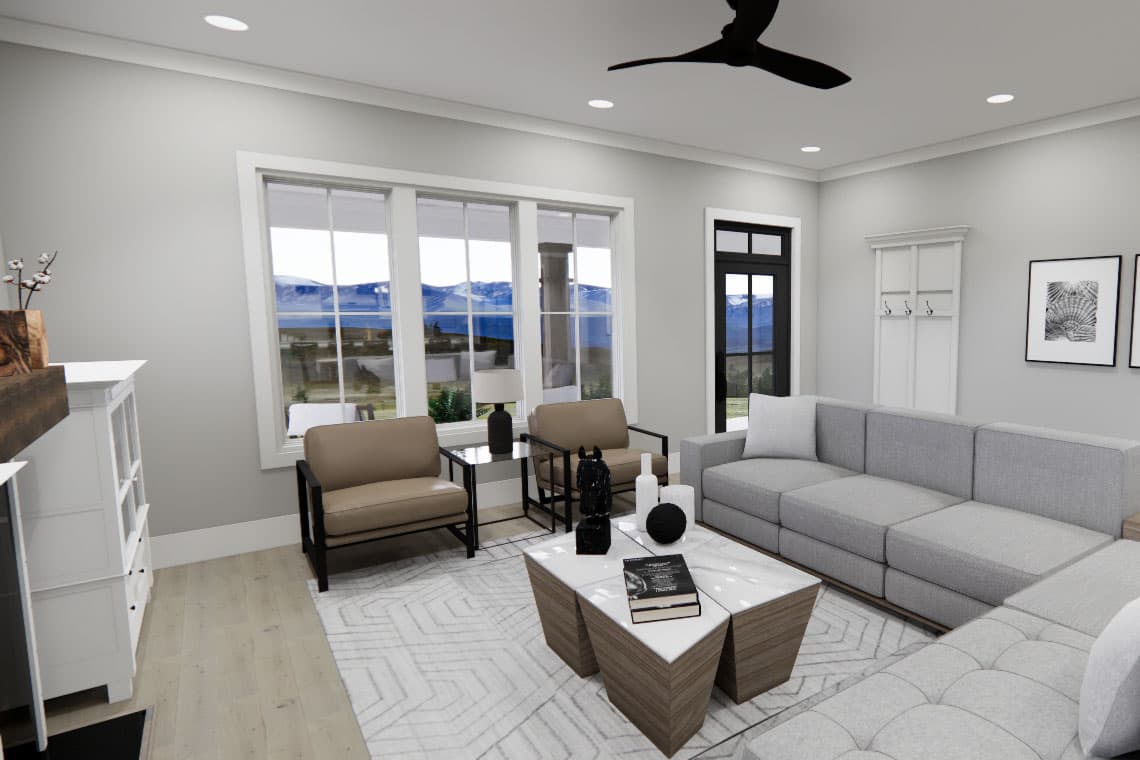 Plan 14800RK: Two-Story Country Farmhouse Plan with Loft Upstairs - 2403 Sq Ft - Image #18 - Country, Farmhouse, Modern Farmhouse, Traditional