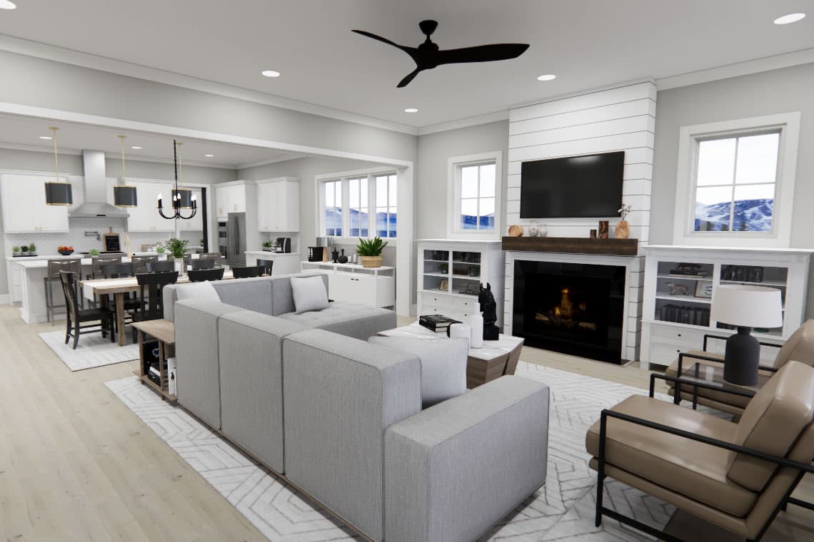 Plan 14800RK: Two-Story Country Farmhouse Plan with Loft Upstairs - 2403 Sq Ft - Image #20 - Country, Farmhouse, Modern Farmhouse, Traditional