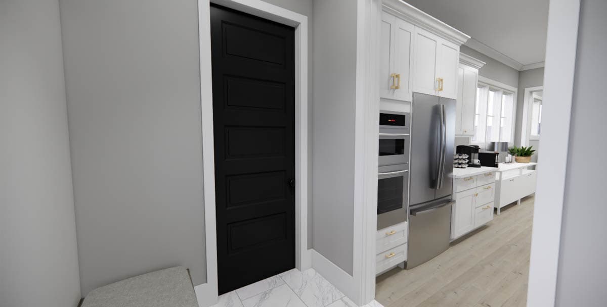 Plan 14802RK: 3 Bedroom Country House Plan with Narrow 35-Foot-Wide Footprint - 2403 Sq Ft - Image #10 - Cottage, Country, Farmhouse, Modern Farmhouse, Traditional