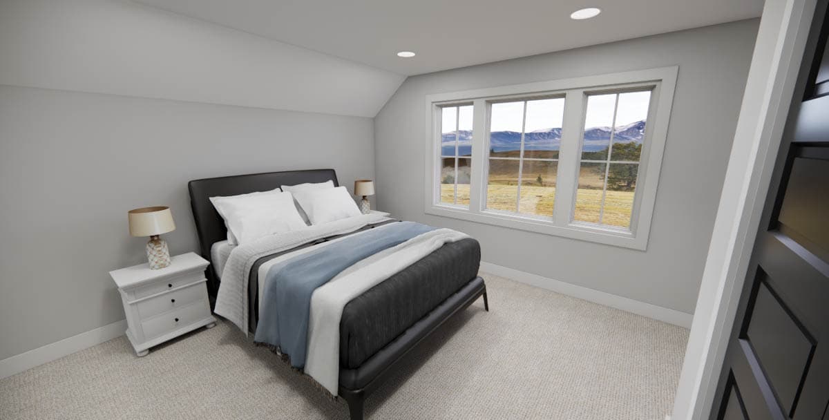 Plan 14802RK: 3 Bedroom Country House Plan with Narrow 35-Foot-Wide Footprint - 2403 Sq Ft - Image #29 - Cottage, Country, Farmhouse, Modern Farmhouse, Traditional