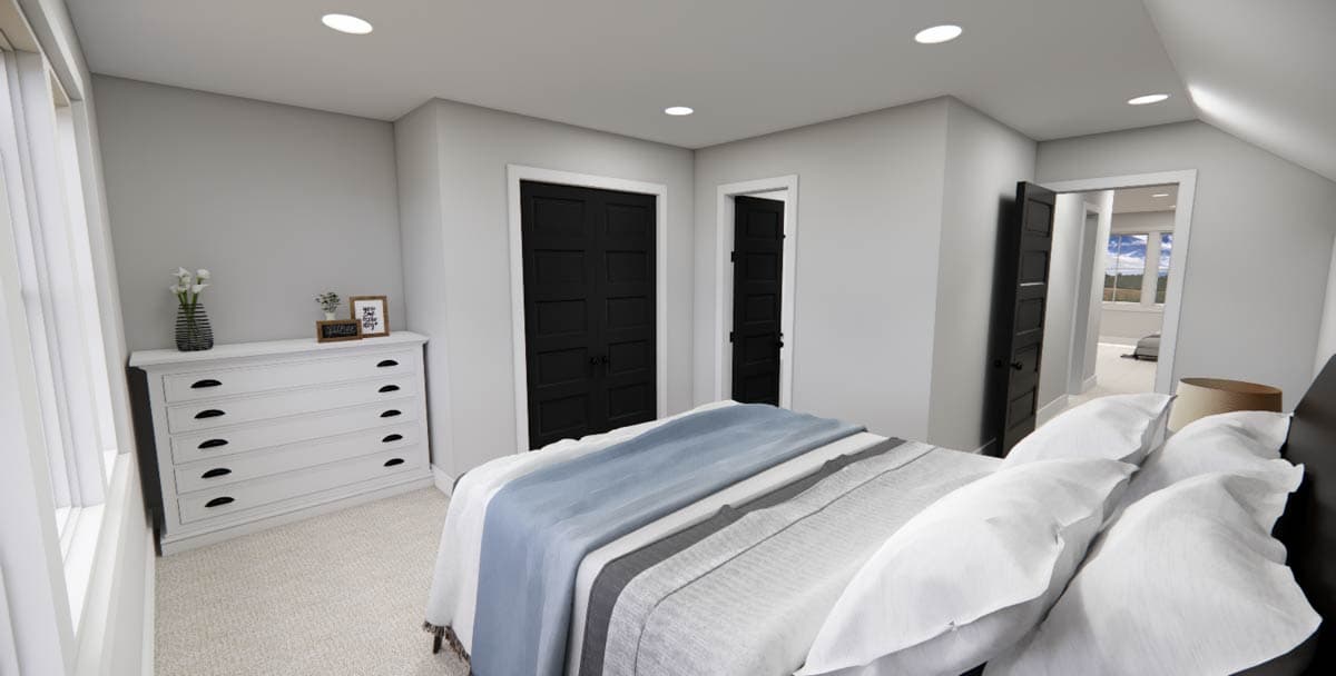 Plan 14802RK: 3 Bedroom Country House Plan with Narrow 35-Foot-Wide Footprint - 2403 Sq Ft - Image #30 - Cottage, Country, Farmhouse, Modern Farmhouse, Traditional