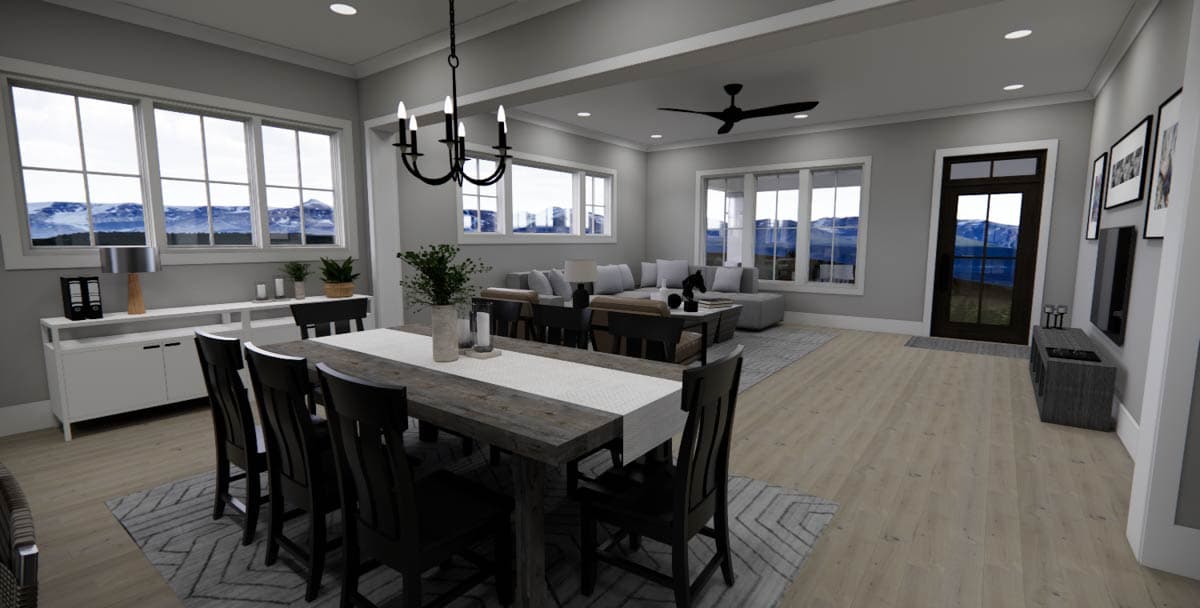 Plan 14804RK: Two-Story Country Farmhouse Plan with 2-Car Garage on the Side - 2403 Sq Ft - Image #11 - Country, Farmhouse, Modern Farmhouse, Traditional