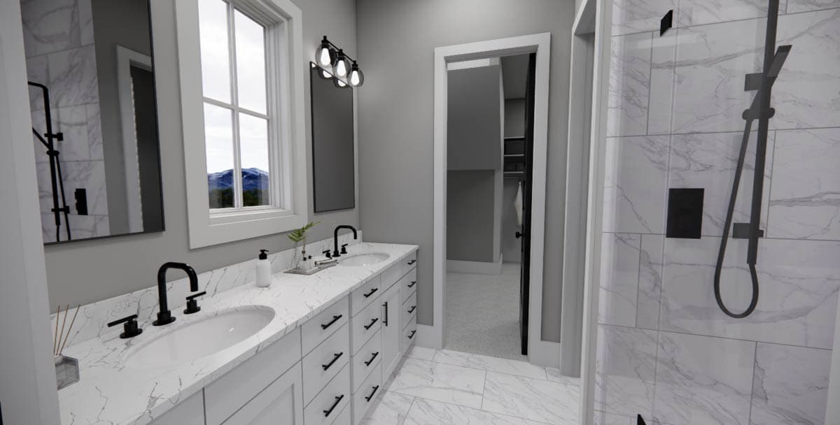 Plan 14804RK: Two-Story Country Farmhouse Plan with 2-Car Garage on the Side - 2403 Sq Ft - Image #19 - Country, Farmhouse, Modern Farmhouse, Traditional