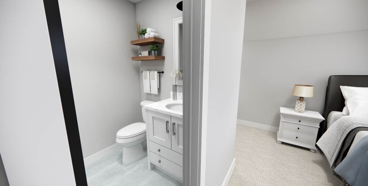 Plan 14804RK: Two-Story Country Farmhouse Plan with 2-Car Garage on the Side - 2403 Sq Ft - Image #31 - Country, Farmhouse, Modern Farmhouse, Traditional