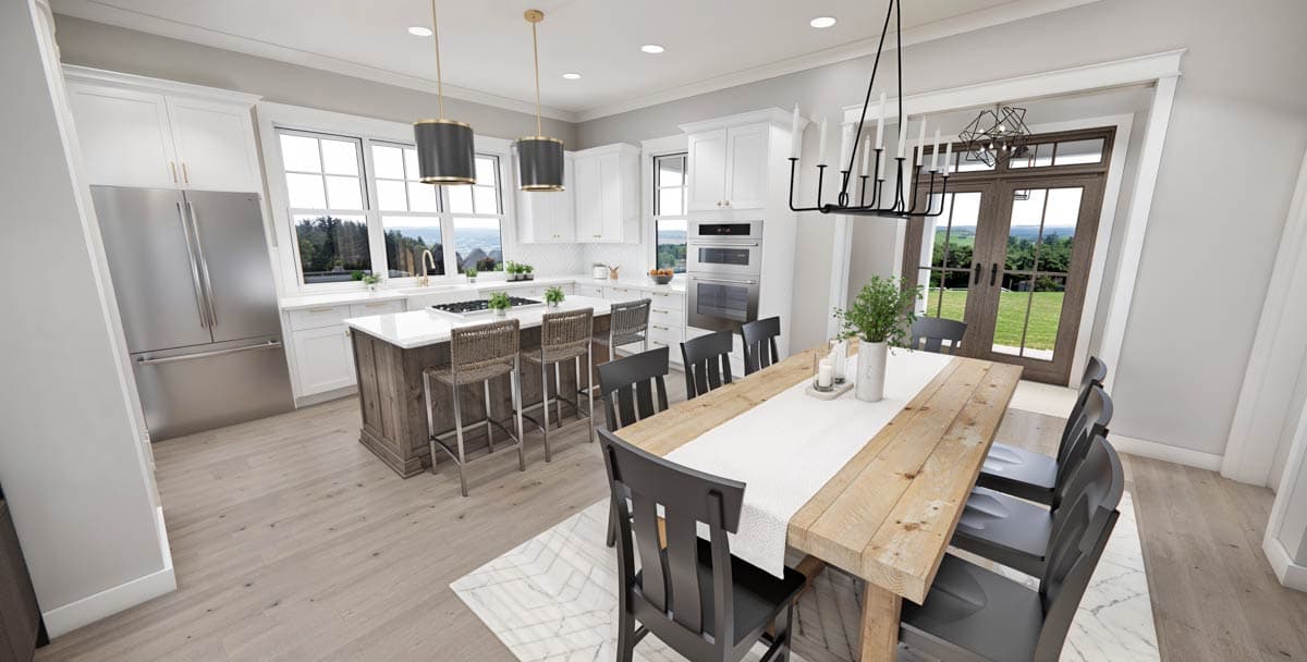 Plan 14805RK: 2000 Square Foot 3 Bedroom Modern Farmhouse Plan with Wrap Around Rear Porch - Image #12 - Cottage, Country, Farmhouse, Modern Farmhouse, New American