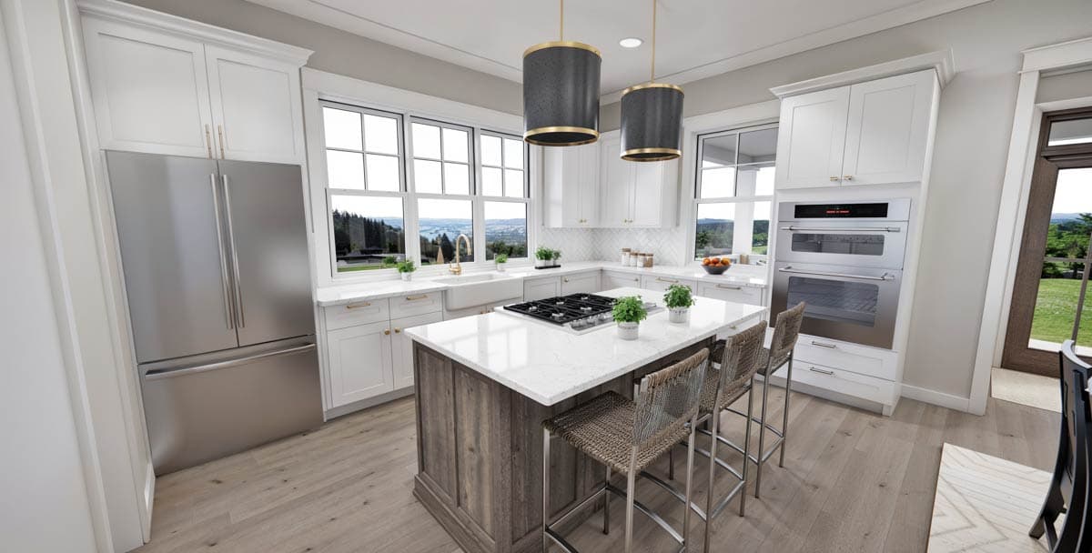 Plan 14805RK: 2000 Square Foot 3 Bedroom Modern Farmhouse Plan with Wrap Around Rear Porch - Image #13 - Cottage, Country, Farmhouse, Modern Farmhouse, New American