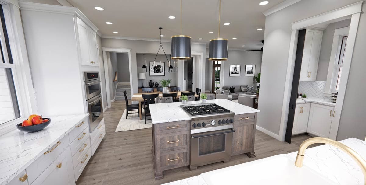 Plan 14805RK: 2000 Square Foot 3 Bedroom Modern Farmhouse Plan with Wrap Around Rear Porch - Image #15 - Cottage, Country, Farmhouse, Modern Farmhouse, New American