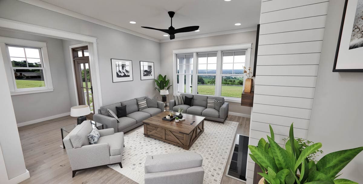 Plan 14805RK: 2000 Square Foot 3 Bedroom Modern Farmhouse Plan with Wrap Around Rear Porch - Image #20 - Cottage, Country, Farmhouse, Modern Farmhouse, New American